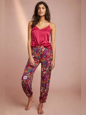 Anthropologie Floreat Stay In Sleep Pants